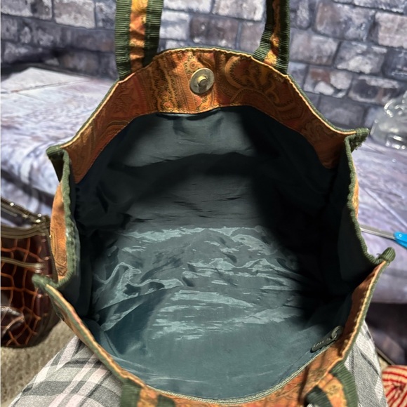 Etro Orange and Green Mini Bag with Paisley Design - Picture 10 of 13